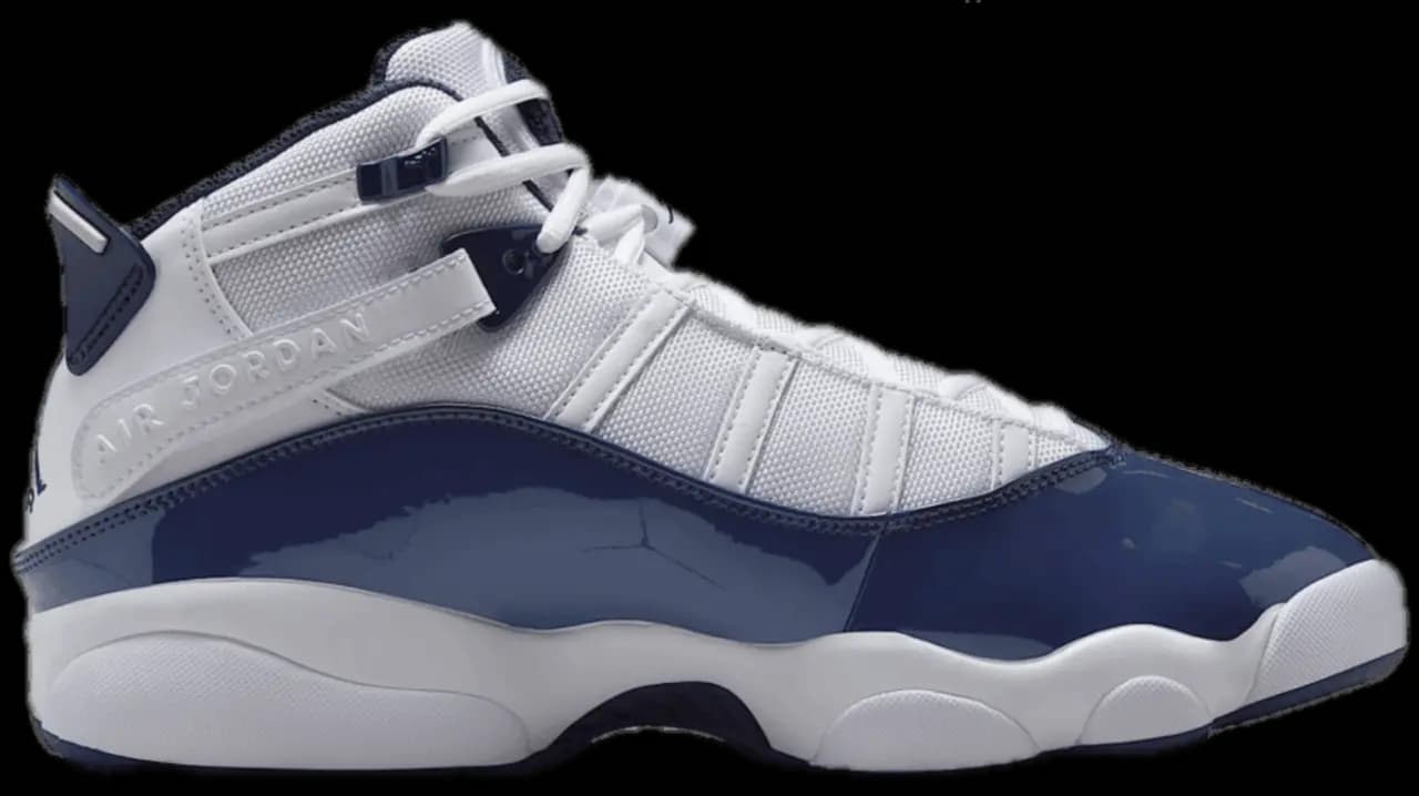 Giày Jordan 6 Rings 'White Midnight Navy' 322992-124