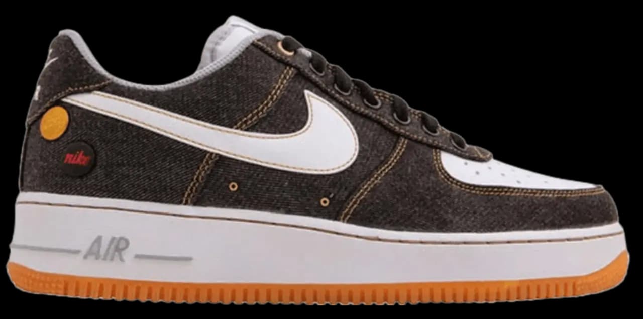 Giày Nike Air Force 1 '07 Low 'Black Denim' 630930-001