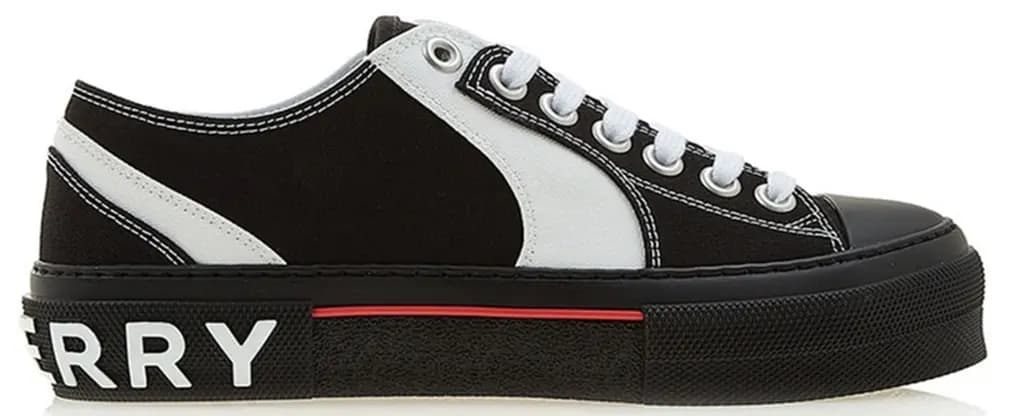 Giày Burberry Colorblock Low Top Canvas 'Black' 8056929