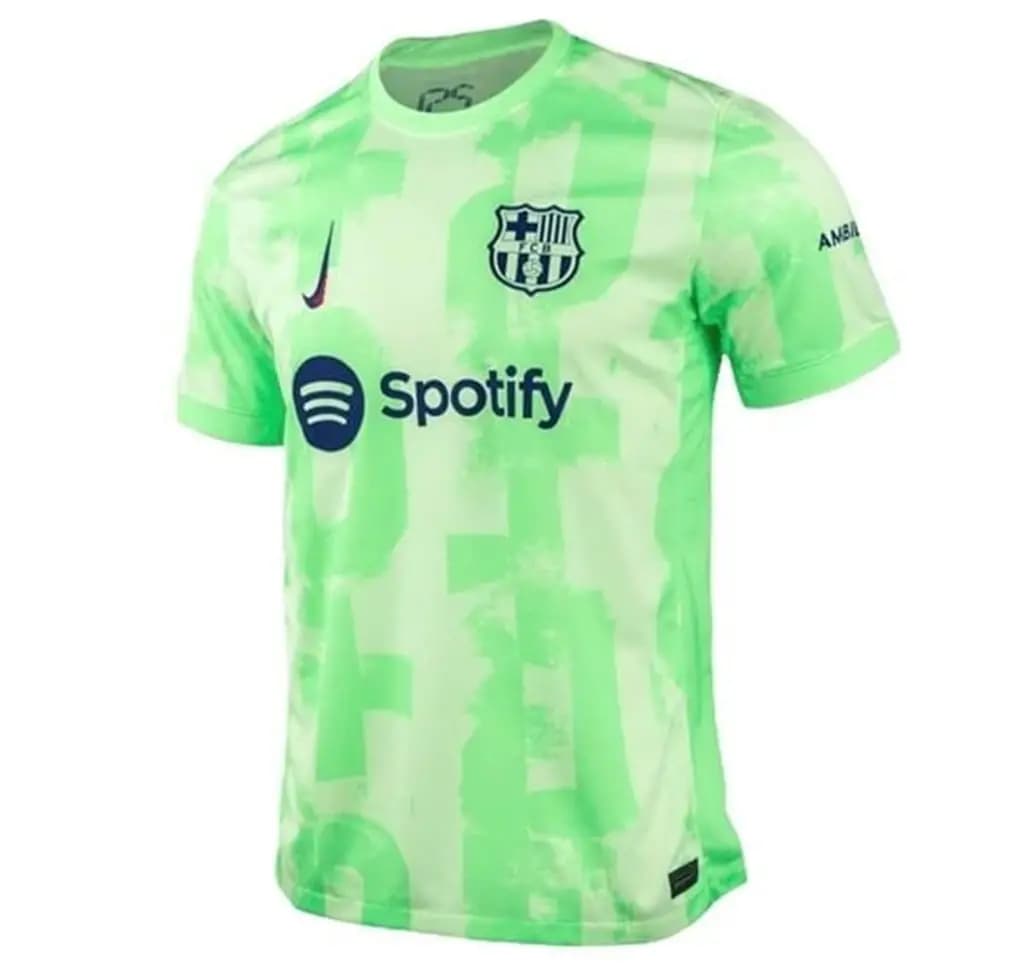 Áo Nike FC Barcelona 24/25 Stadium Third Jersey 'Green' FQ2022-702
