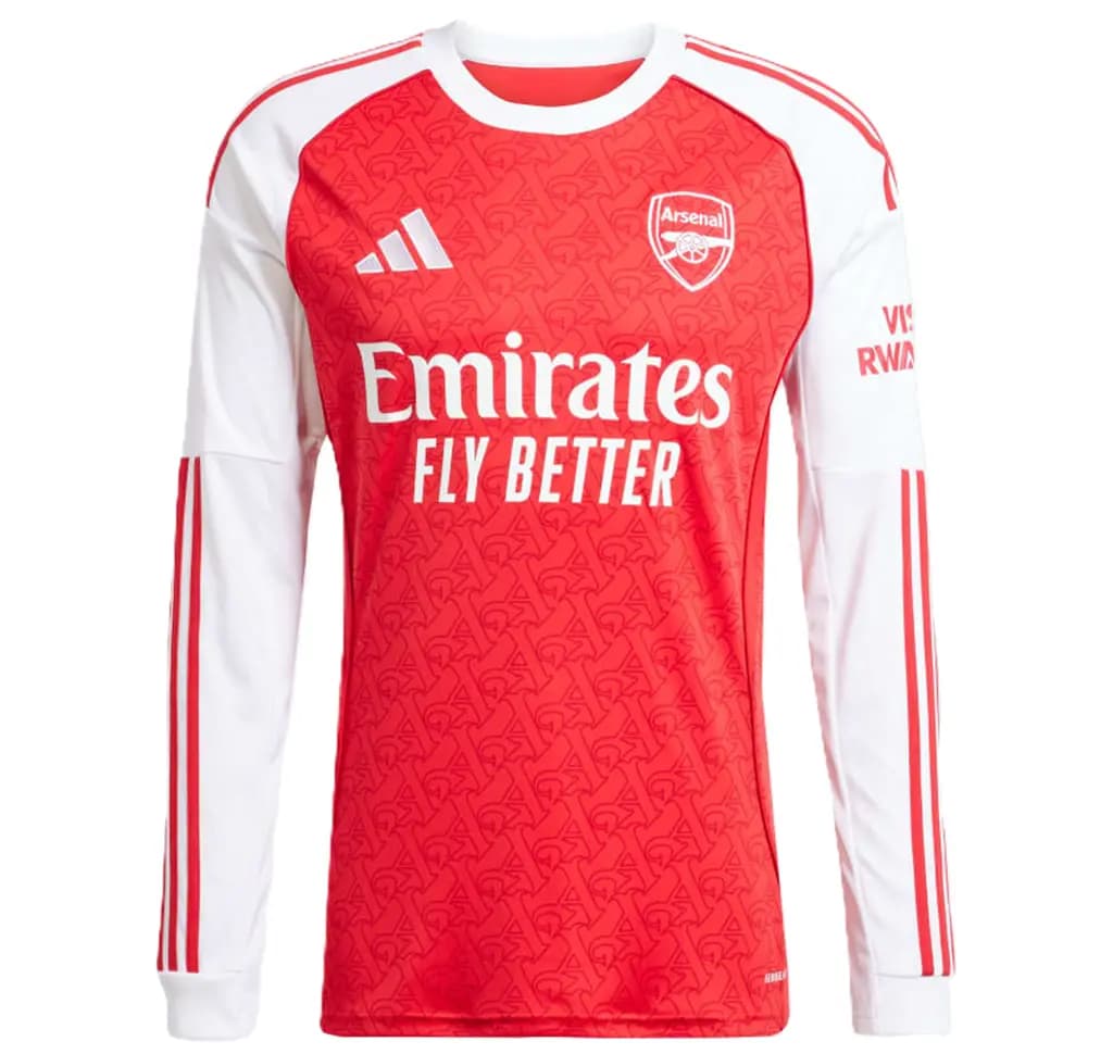 Áo Adidas Arsenal 25/26 Long Sleeve Home Jersey 'Red White' JI9536