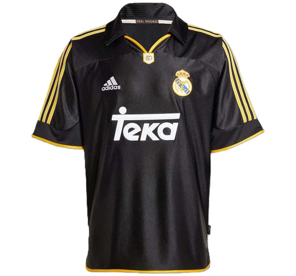 Áo Adidas Real Madrid 99/00 Away Jersey 'Black' JW1992