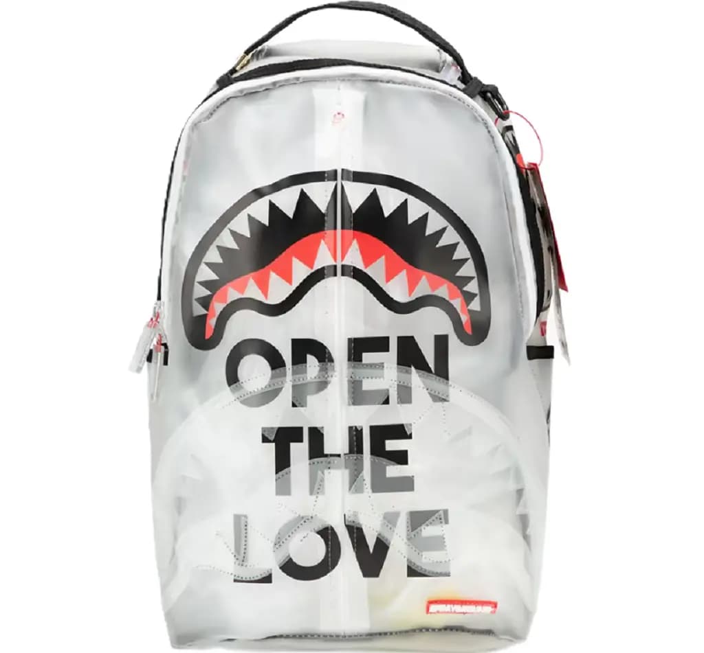 Balo Sprayground Shark Spoof Backpack 'White' W1015703