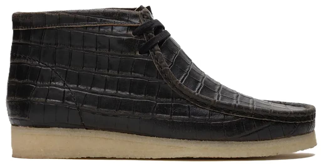 Giày Clarks Originals Wallabee Boot 'Black Croc Distress' 26179191