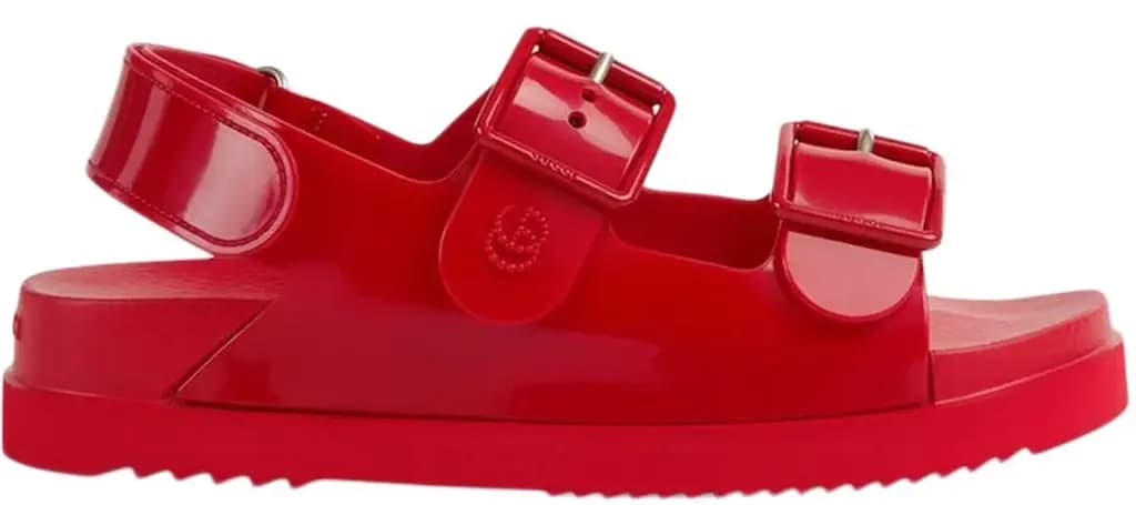 Dép Gucci Sandal With Mini Double G 'Red Rubber' 660243-J8700-6549