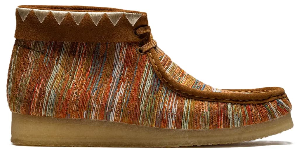 Giày Clarks Originals Wallabee Boot 'Ginger Fabric' 261686267