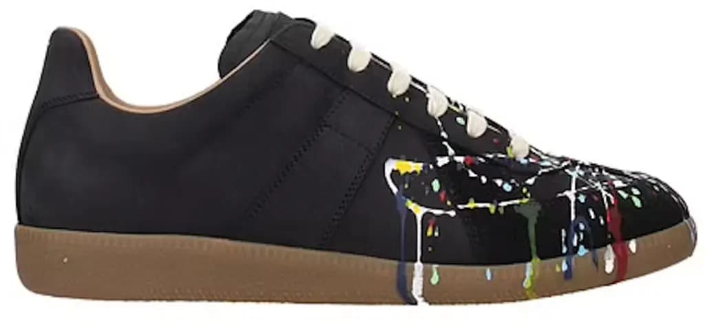 Giày Maison Margiela Replica Paint Drop Sneakers 'Black' S57WS0240P1892963