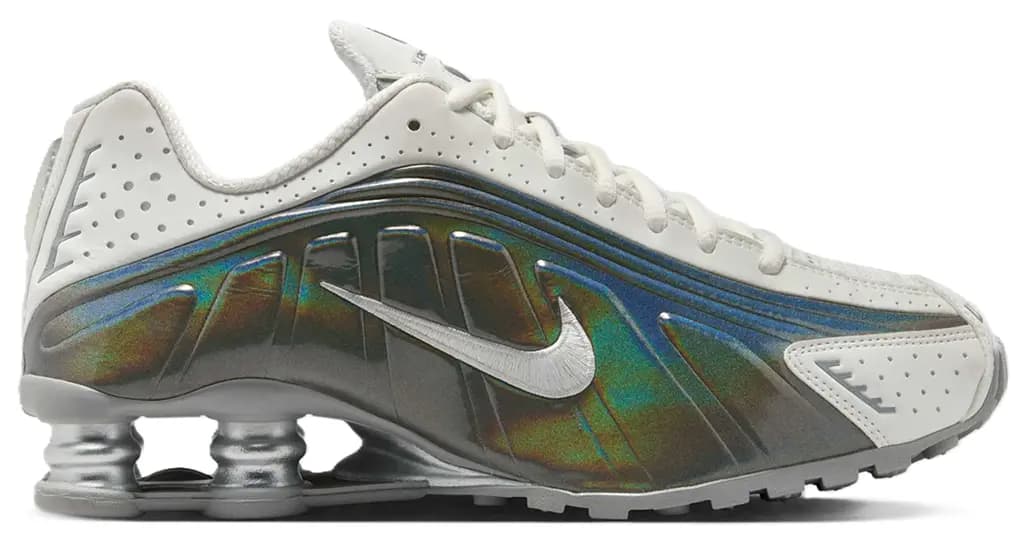 Giày Nike Shox R4 'White Iridescent' IB7703-100