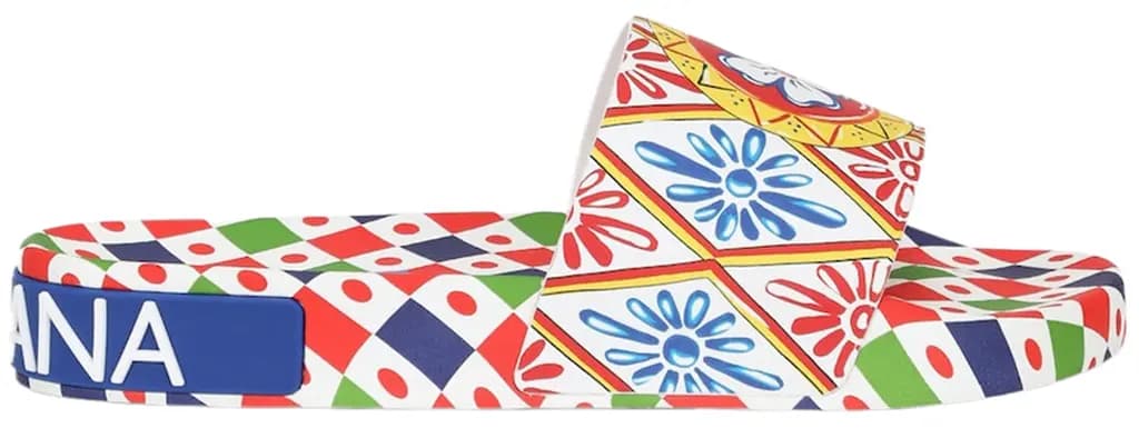 Dép Dolce & Gabbana Slides 'Carretto Print' CW0109-AJ756-HH01E
