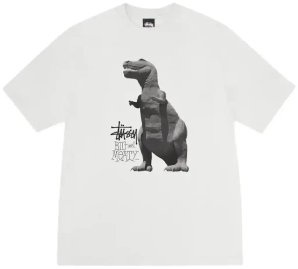 Áo Stussy Big & Meaty Tee Pigment Dyed ‘White’ 1905133