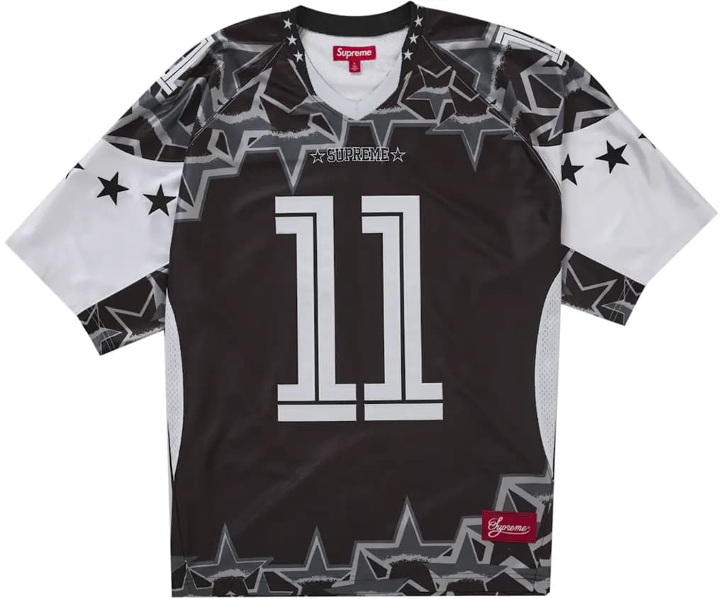 Áo Supreme Stars Football 'Black' SUP-SS25-031