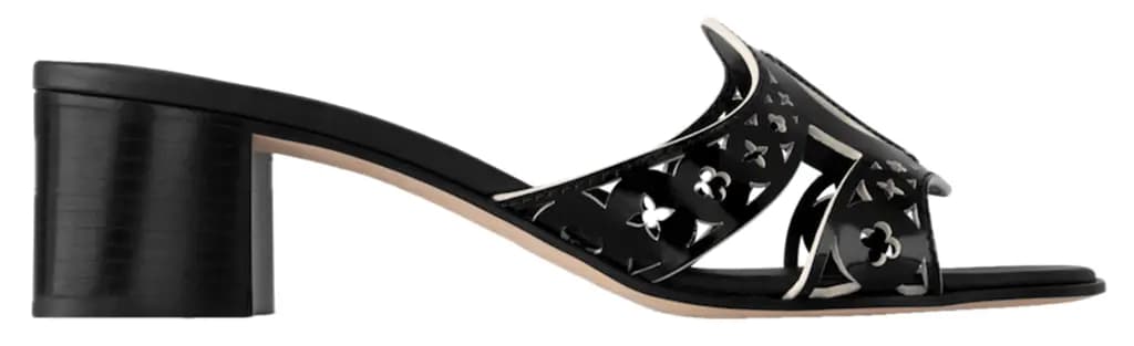 Dép Louis Vuitton LV Isola Mules 'Black' 1AGYR1
