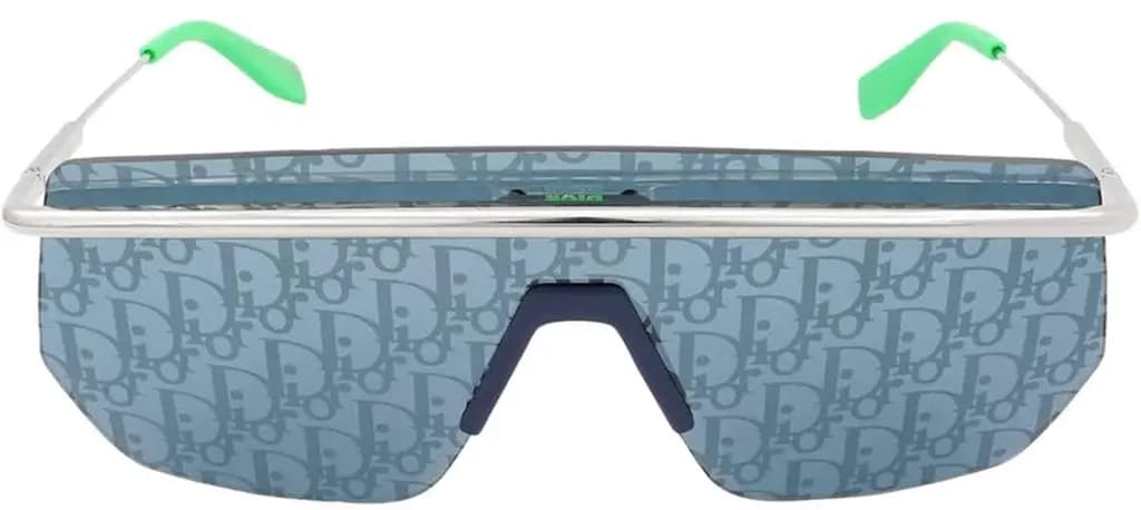 Kính Dior Mirror Logo Shield Sunglasses 'Blue' M1I-F0B8-00
