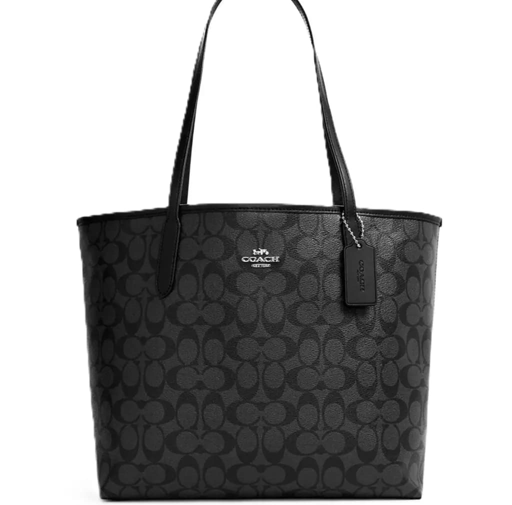 Túi Coach City Tote In Signature Canvas Bag 'Black' 5696-SVTSQ