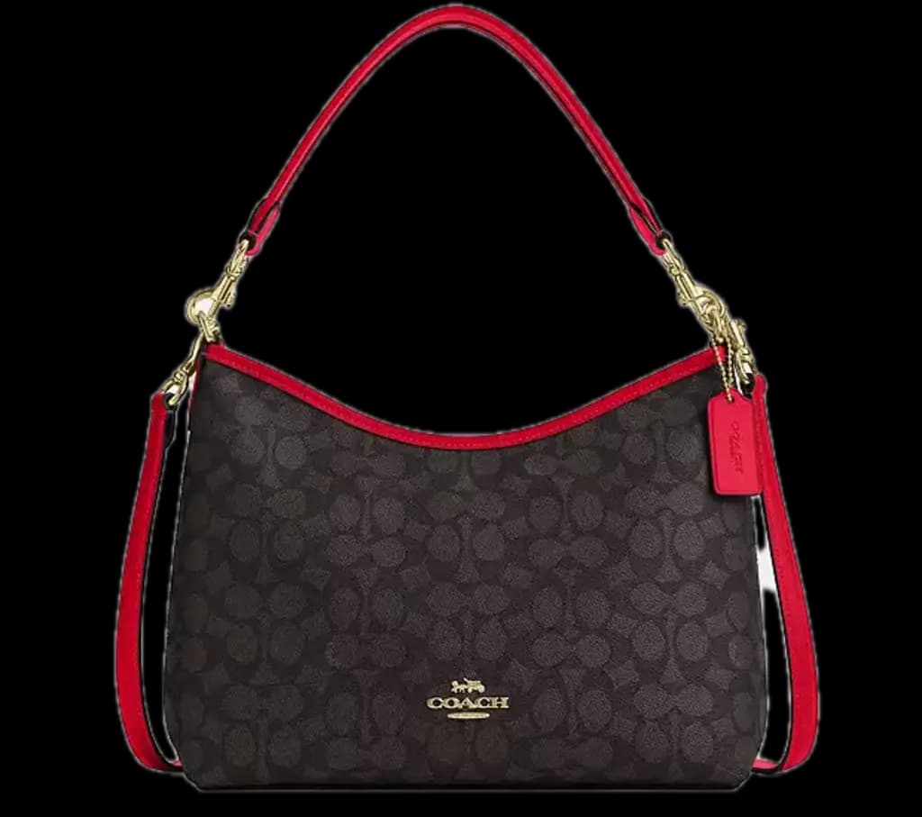 Túi Coach Laurel Shoulder Bag 'Walnut Red' CV975-IMXD0