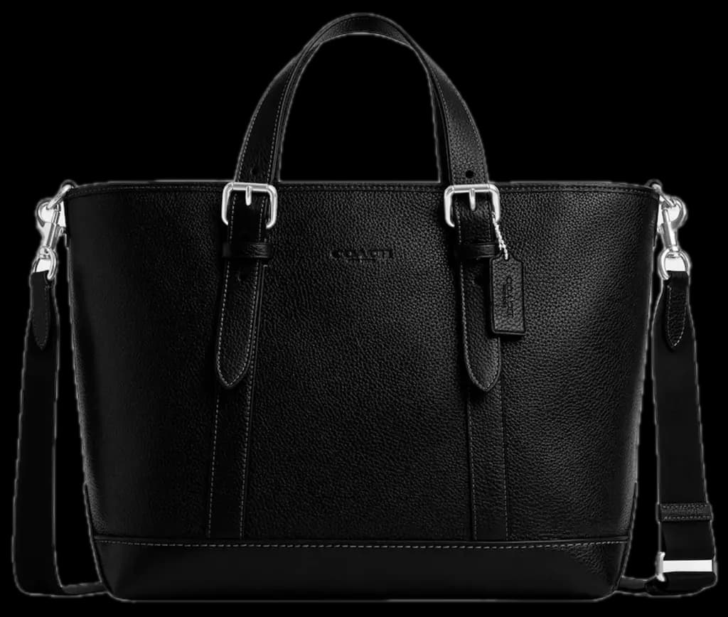 Túi Nam Coach Warner Tote Bag 'Black' CW213-SVBK