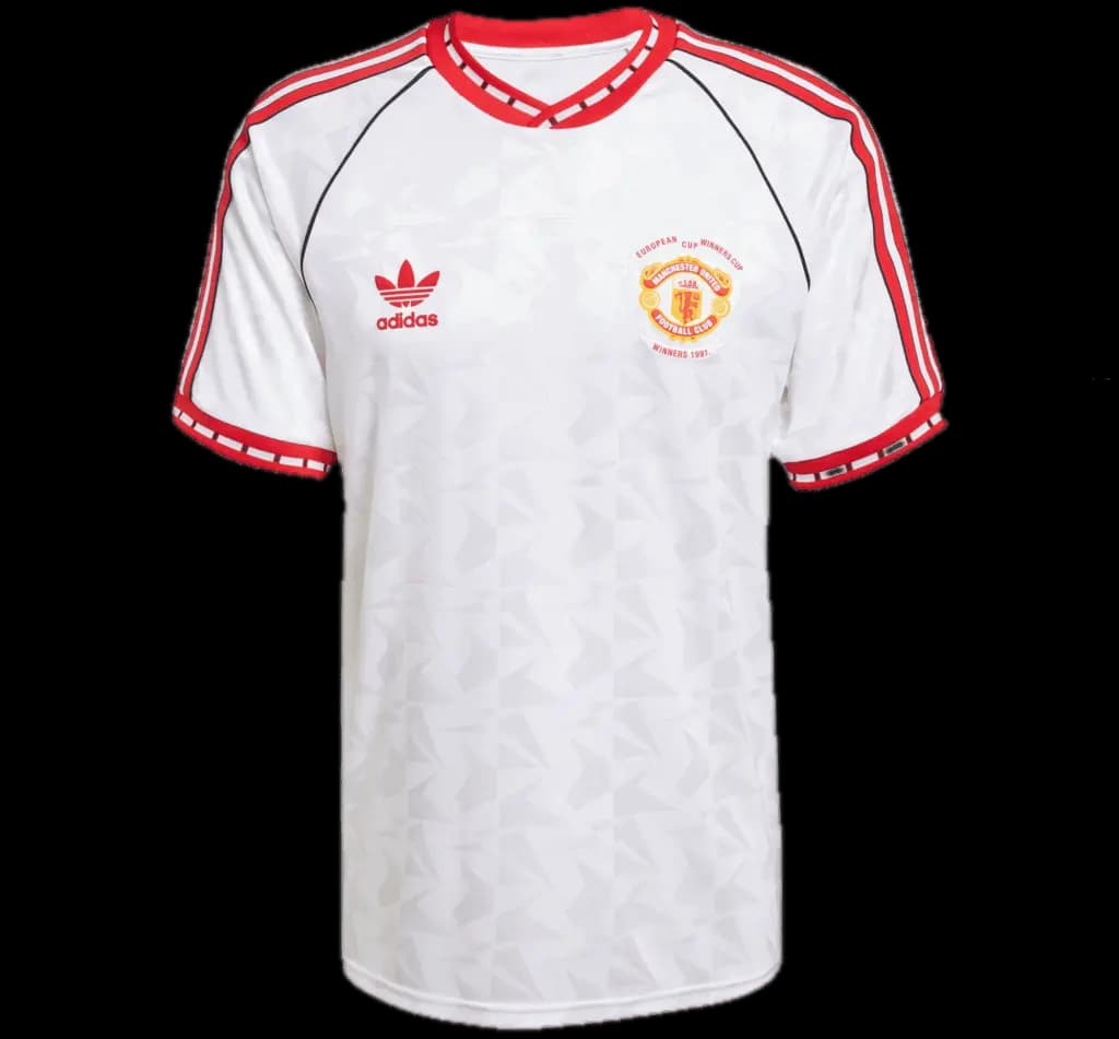 Áo Adidas Manchester United 1991 'White Red' JF0376