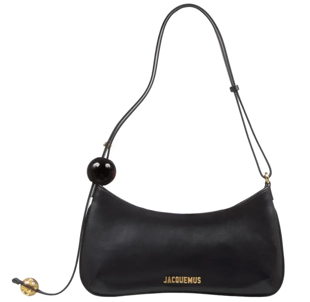 Túi Jacquemus Le Bisou Perle Leather 'Black' 231BA057-3000-990