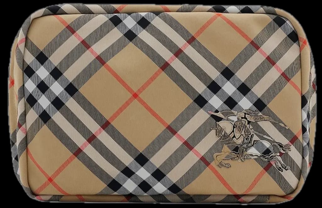 Túi Burberry Check Travel Pouch 'Beige' 80927071