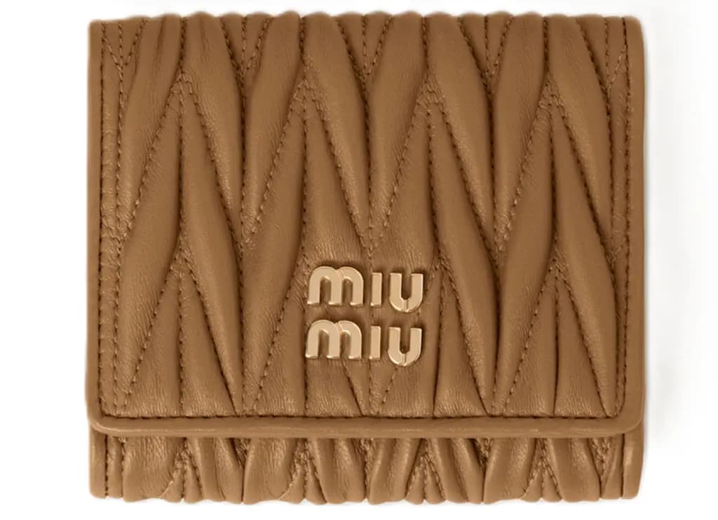 Ví Miu Miu Matelassé Nappa Leather 'Beige' 5MH033-2FPP-F098L