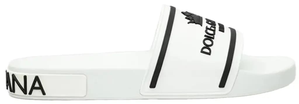 Dép Dolce & Gabbana Rubber Slides 'White' CS1884AO23218B926