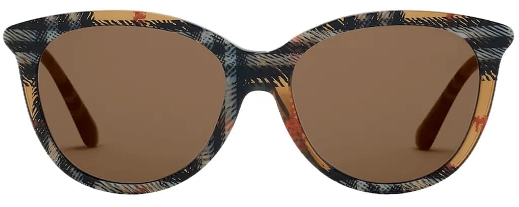 Kính Burberry Tubular Round Sunglasses 'Sand' 40845061