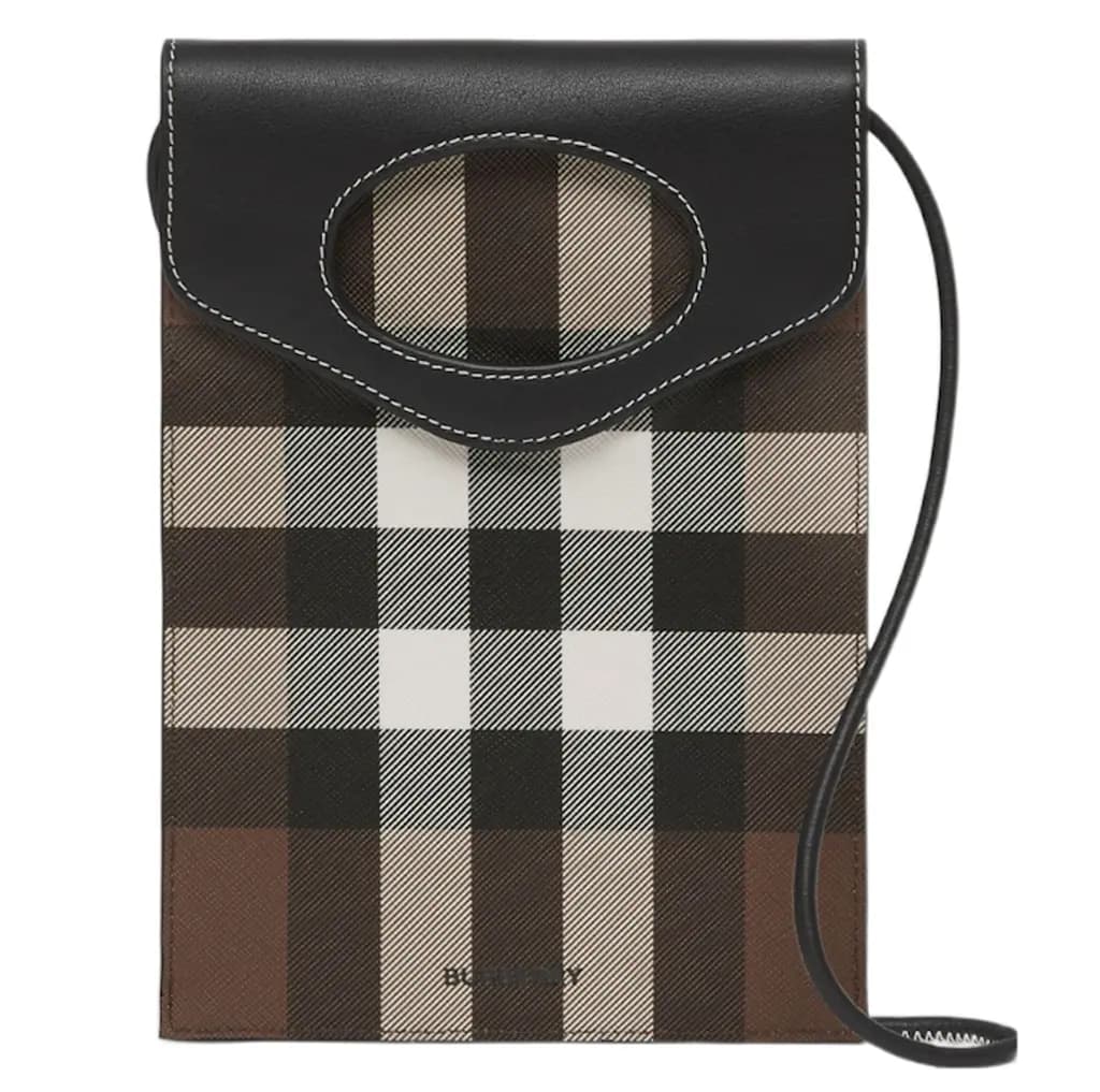 Túi Burberry Check Logo Crossbody Bag 'Brown' 80492371