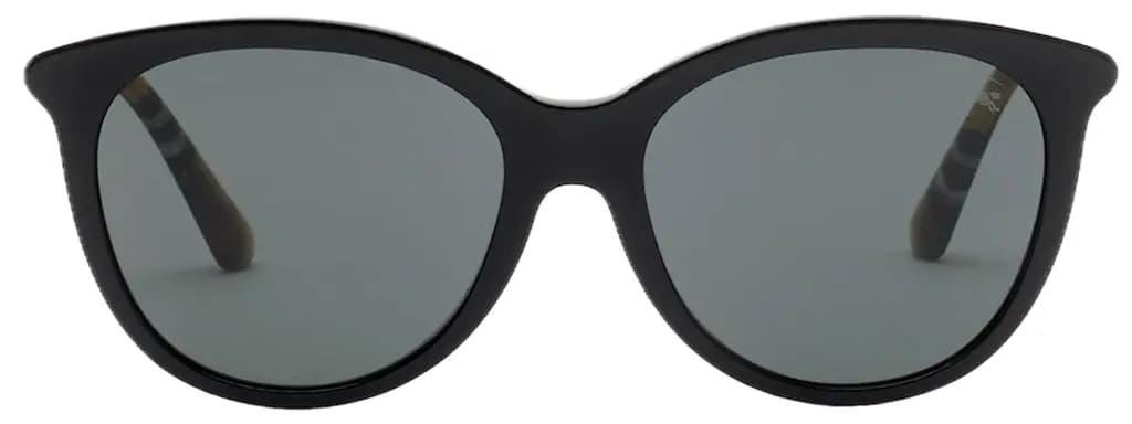 Kính Burberry Tubular Round Sunglasses​ 'Black' 40845041