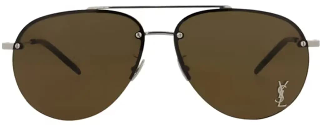 Kính Saint Laurent Aviator Sunglasses 'Brown' 30001169-002
