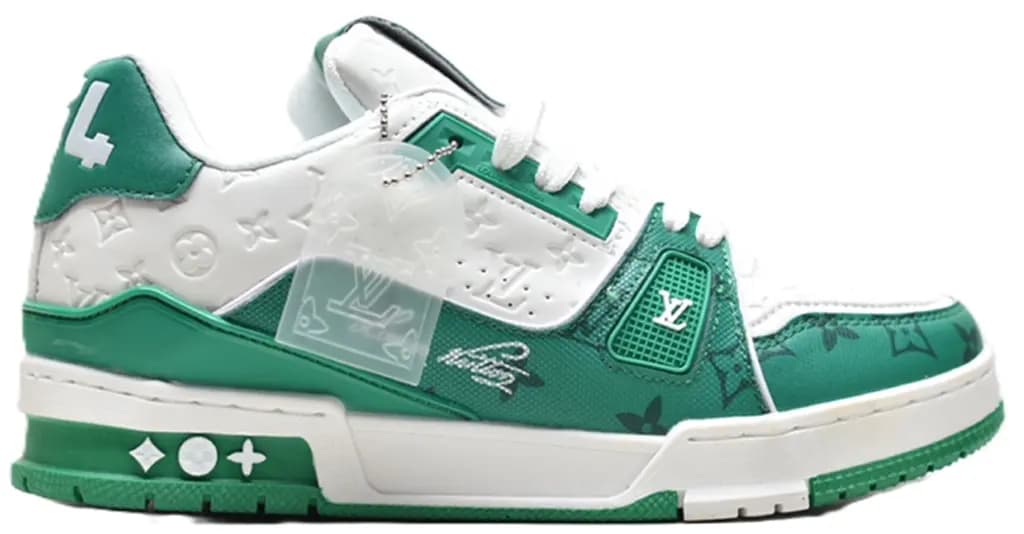 Giày Louis Vuitton Lv Trainers 'White Green' 1AANFY