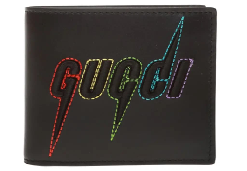 Ví Gucci Blade Embroidery Half Wallet 'Black' 597674-DTDTN-1058