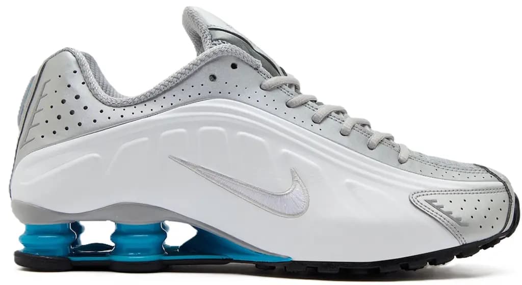 Giày Nike Shox R4 'Metallic Silver White Blue Lagoon' HQ1988-005