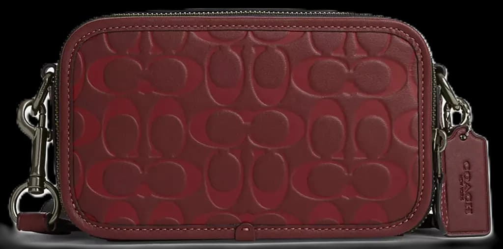 Túi Coach Wyatt Crossbody Signature Leather 'Wine' CM153-QBO2Q