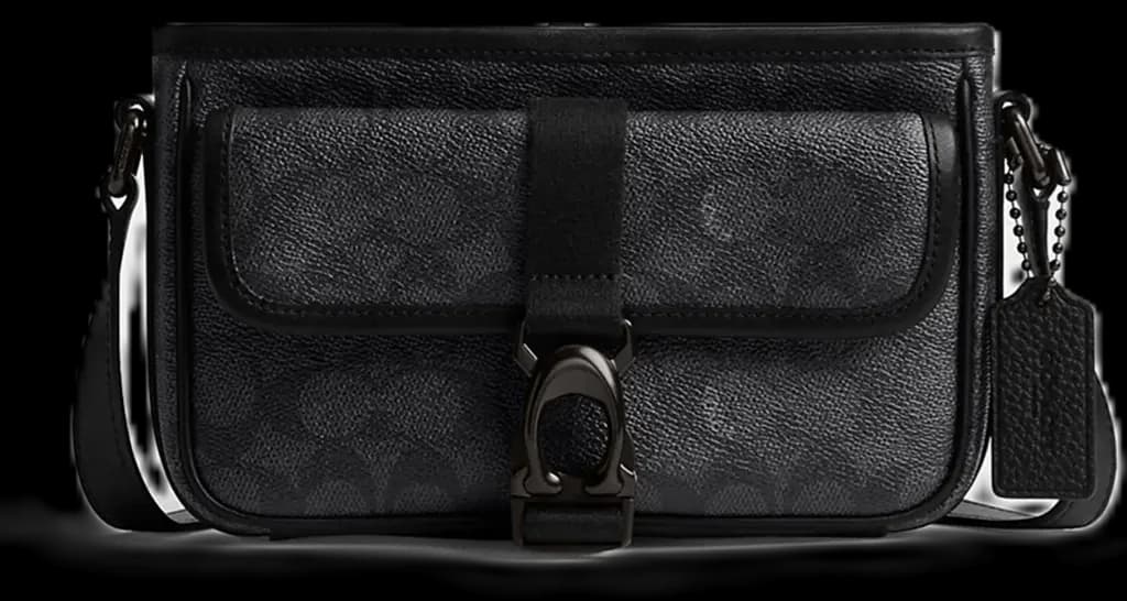 Túi Coach Beck Slim Signature Canvas 'Charcoal' CM337-CHR