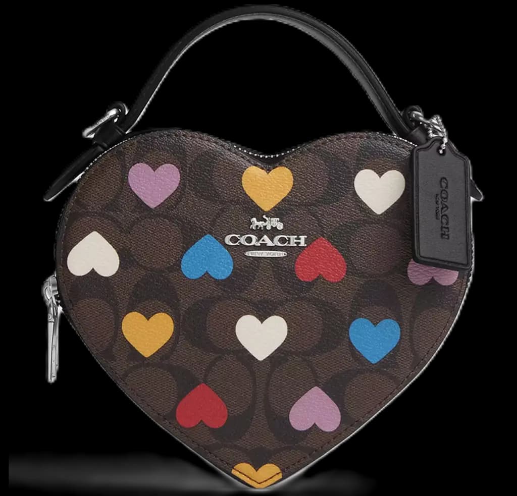 Túi Coach Heart Signature Canvas Print 'Black' CP022-SVN2R