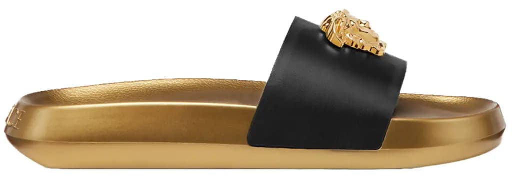 Dép Versace La Medusa Sliders 'Black Gold' 1010643-DV46G-1B00V