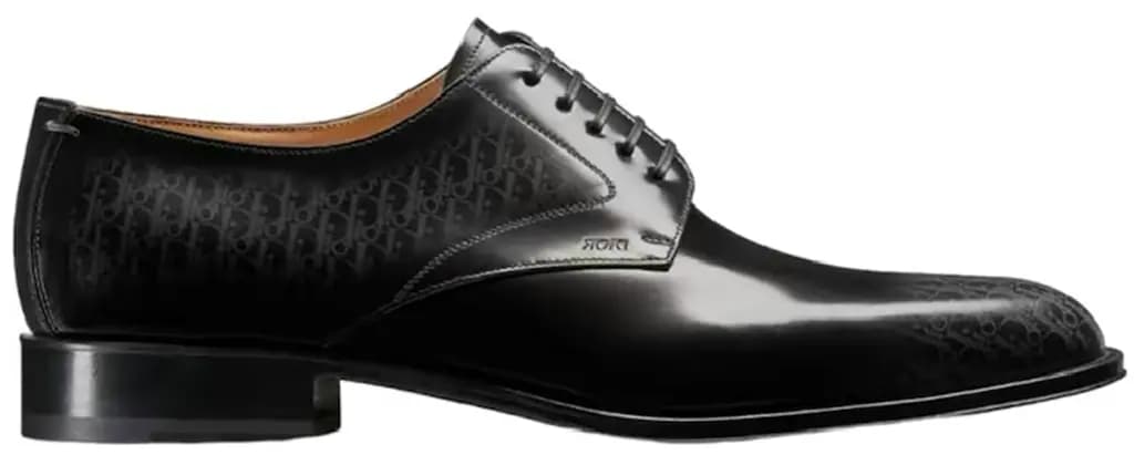 Giày Dior Timeless Derby Patina Calfskin Oblique 'Grey Black' 3DE305ZTJ-H900
