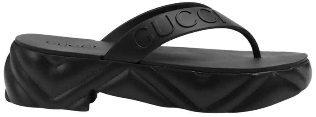 Dép Gucci Platform Thong 'Black' 746334-JFM00-1000