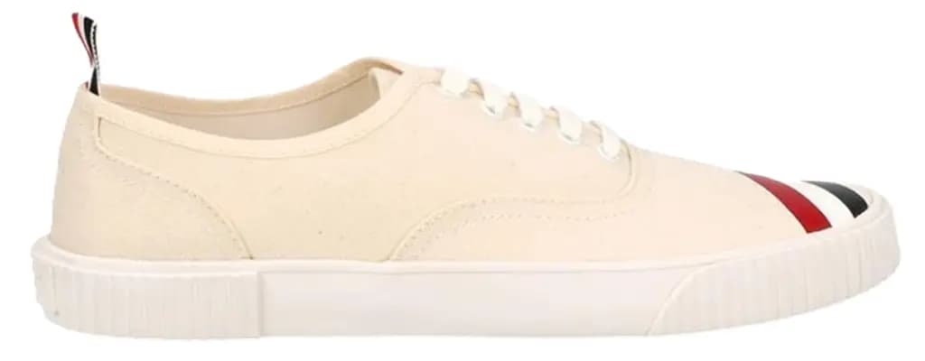 Giày Thom Browne Cotton Canvas Diagonal Stripe 'Beige' MFD201A-06555-114