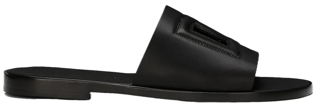 Dép Dolce & Gabbana Calfskin Slide 'Black' A80397AO60280999