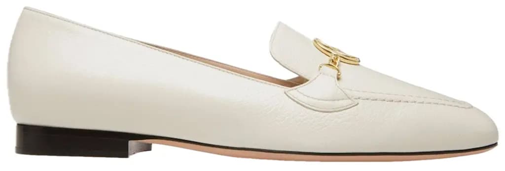 Giày Bally Emblem Loafers 'Bone' 6304777