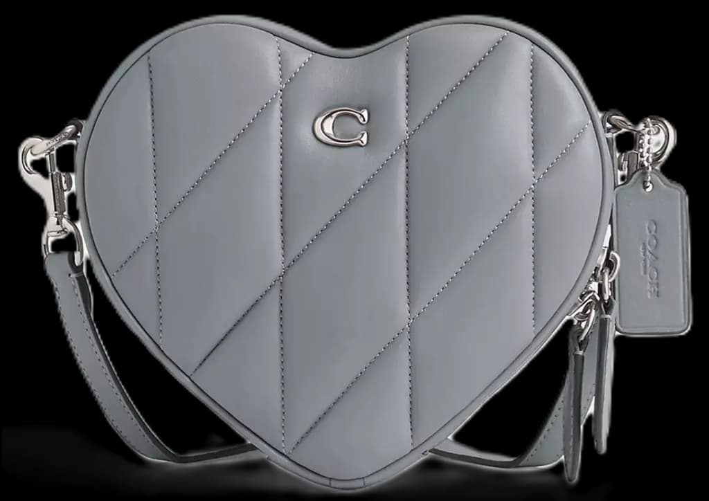 Túi Coach Heart Crossbody Quilting 'Grey Blue' CE725-LHN19