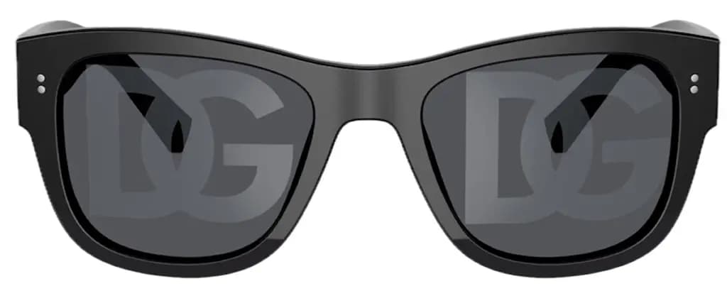 Kính Dolce & Gabbana D&G Logo Square Sunglasses 'Black' DG4338