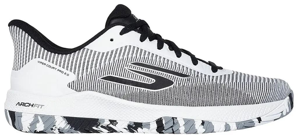 Giày Skechers Viper Court Pro 'White Black' 246109C-WBK