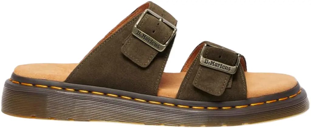 Dép Dr. Martens Josef Suede Slide Sandals ‘Olive’ 41083300