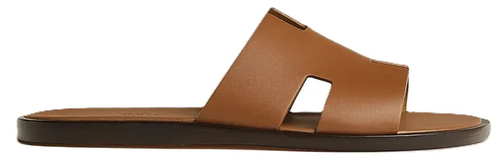 Dép Hermes Izmir Canvas Sandal 'Brown' H221820ZH1V430