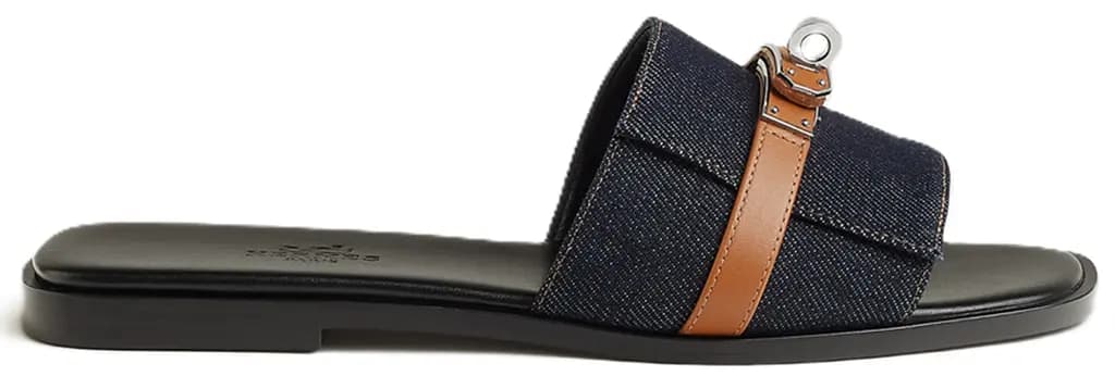 Dép Hermes Giulia Sandal 'Bleu Brut' H251030Z-48370