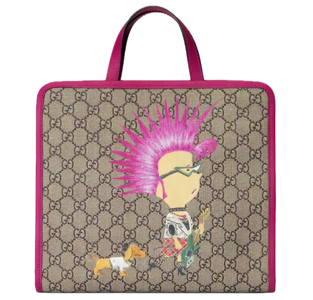Túi Gucci GG Punk Print Tote Bag 'Beige' 605614-2EAAN-8298