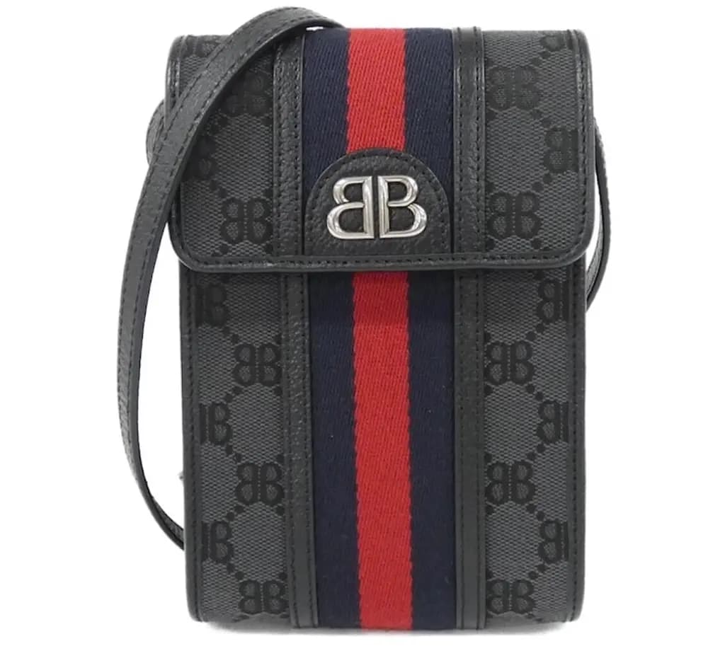 Túi Gucci x Balenciaga Hacker Phone Bag 'Black' 680130-2103X-1000