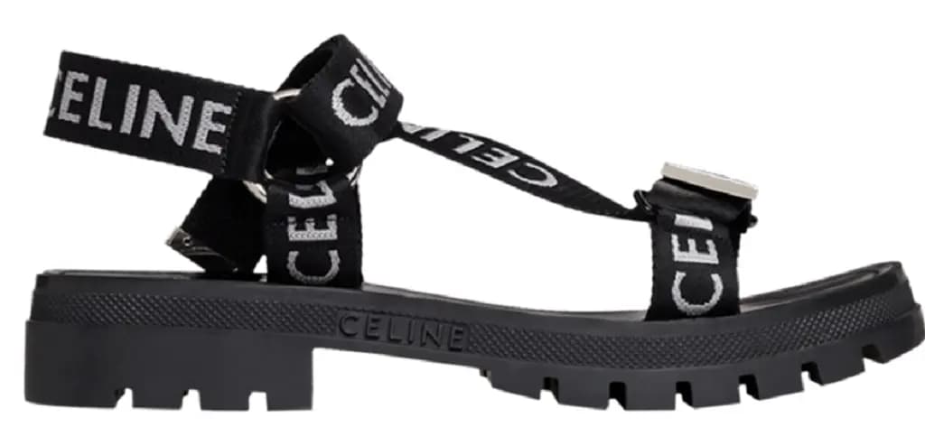 Dép Celine Leo Strappy 'Black White' 346742208C-38AW